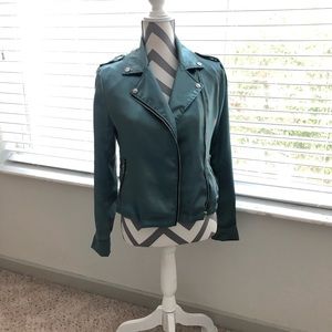 • SALE!! Missguided Moto Jacket - Seafoam Green •